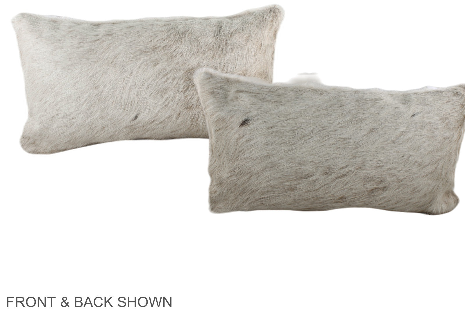 Ivory with Beige Cowhide Pillow #A38429