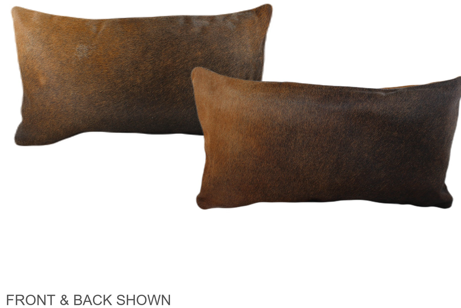 Brown with Red Cowhide Pillow #A38685