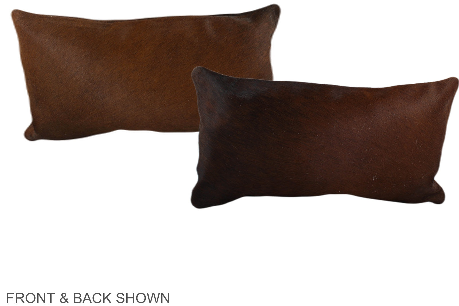 Brown with Red Cowhide Pillow #A38691