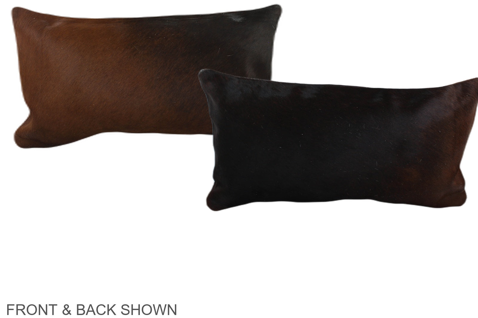 Brown with Red Cowhide Pillow #A38703