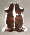 Tricolor Large European Cowhide Rug 5'11