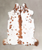 Tricolor Large European Cowhide Rug 6'0