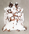 Tricolor Large European Cowhide Rug 5'7