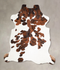 Tricolor Large European Cowhide Rug 6'3