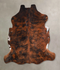 Medium Brindle X-Large European Cowhide Rug 6'9