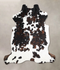 Tricolor Medium European Cowhide Rug 5'8