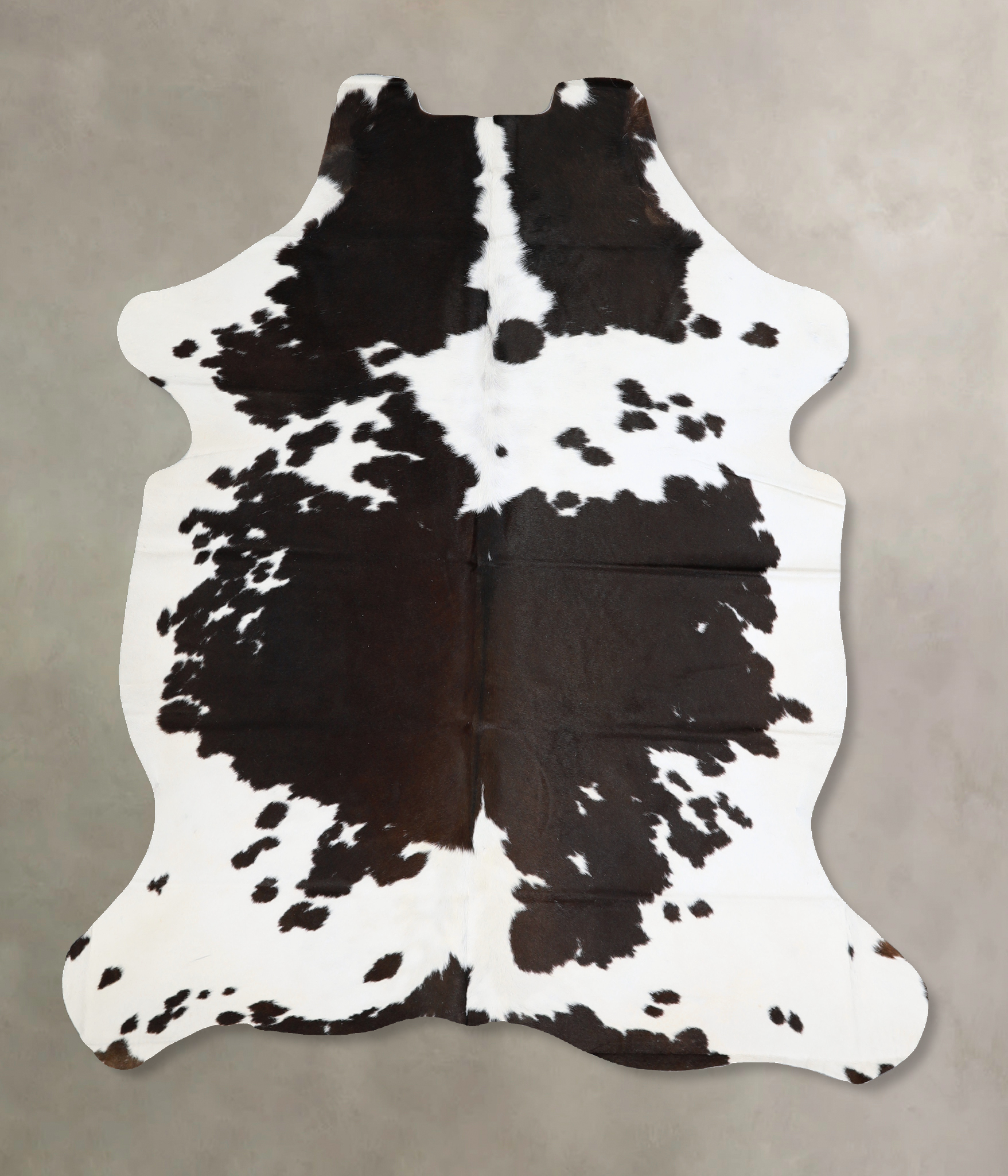 Chocolate and White Cowhide Rug #A40515