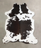 Chocolate and White Medium Brazilian Cowhide Rug 6'0