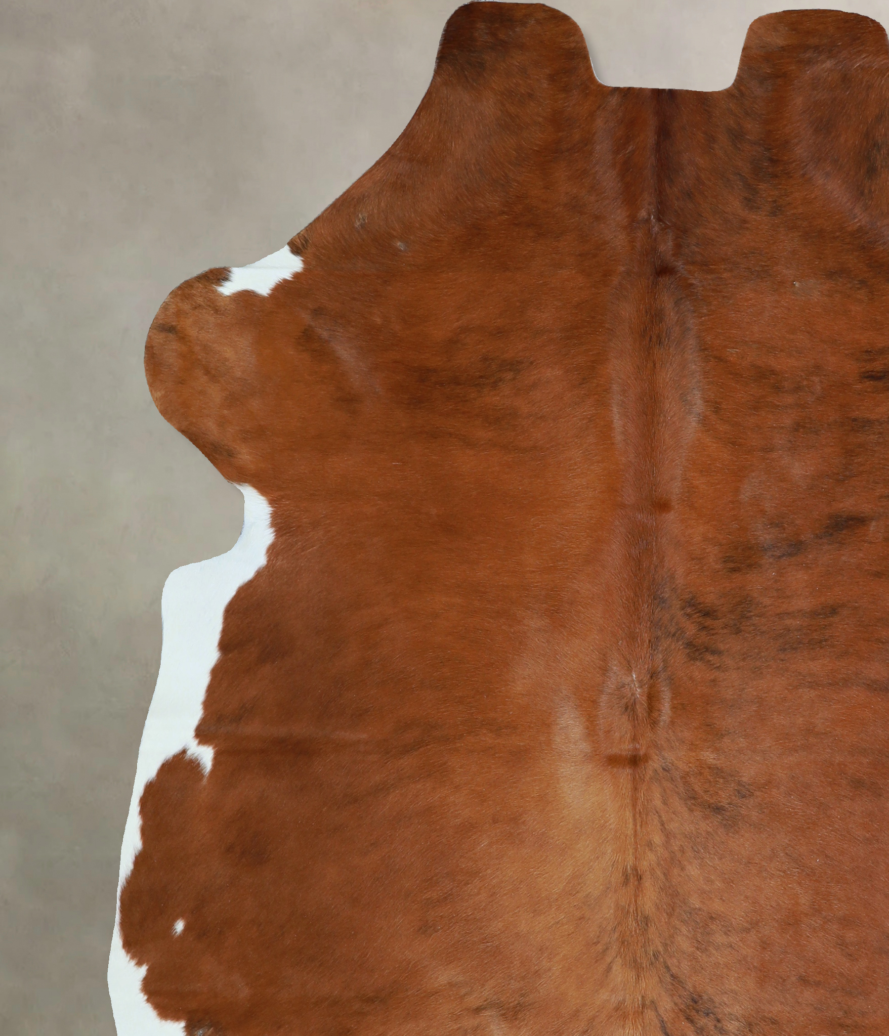 Brown and White Cowhide Rug #A40550