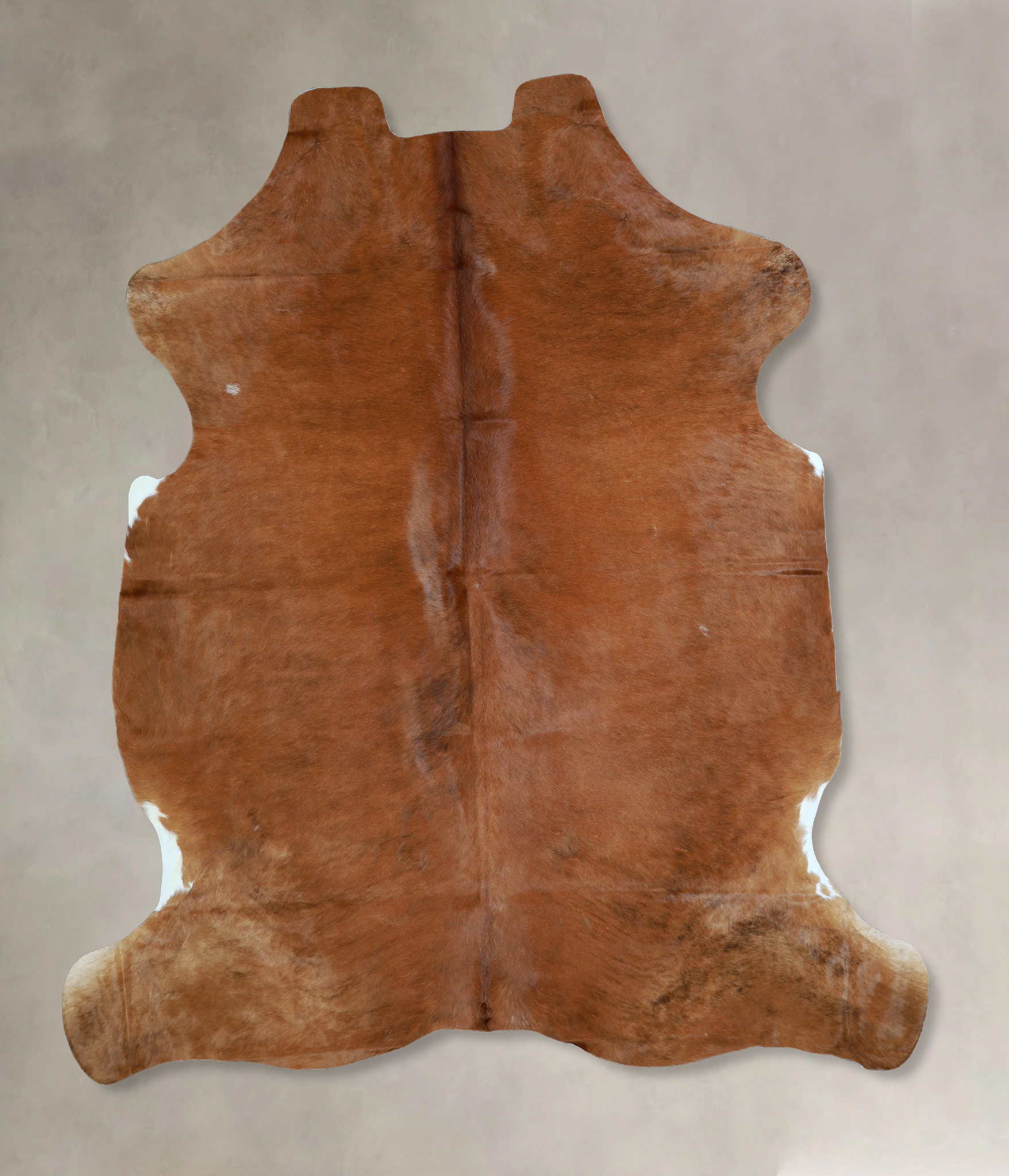 Solid Brown Cowhide Rug #A40794