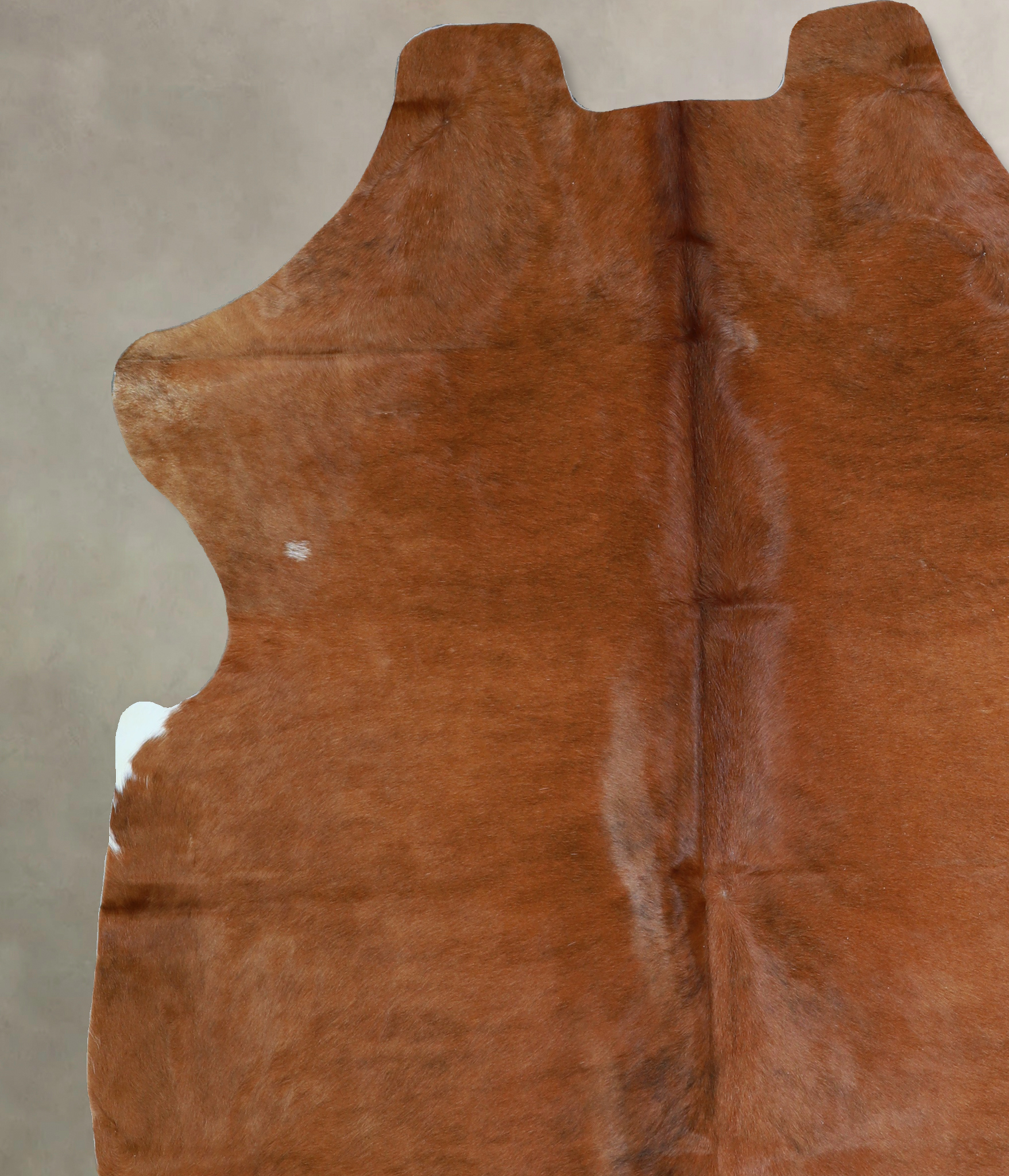 Solid Brown Cowhide Rug #A40794