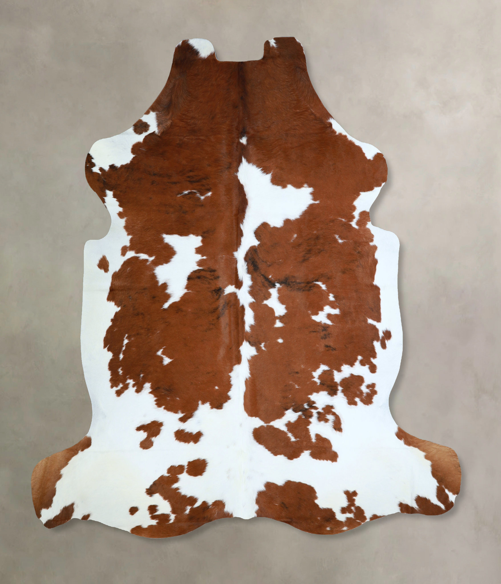 Brown and White Cowhide Rug #A40828