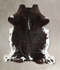 Chocolate and White X-Large Brazilian Cowhide Rug 7'0