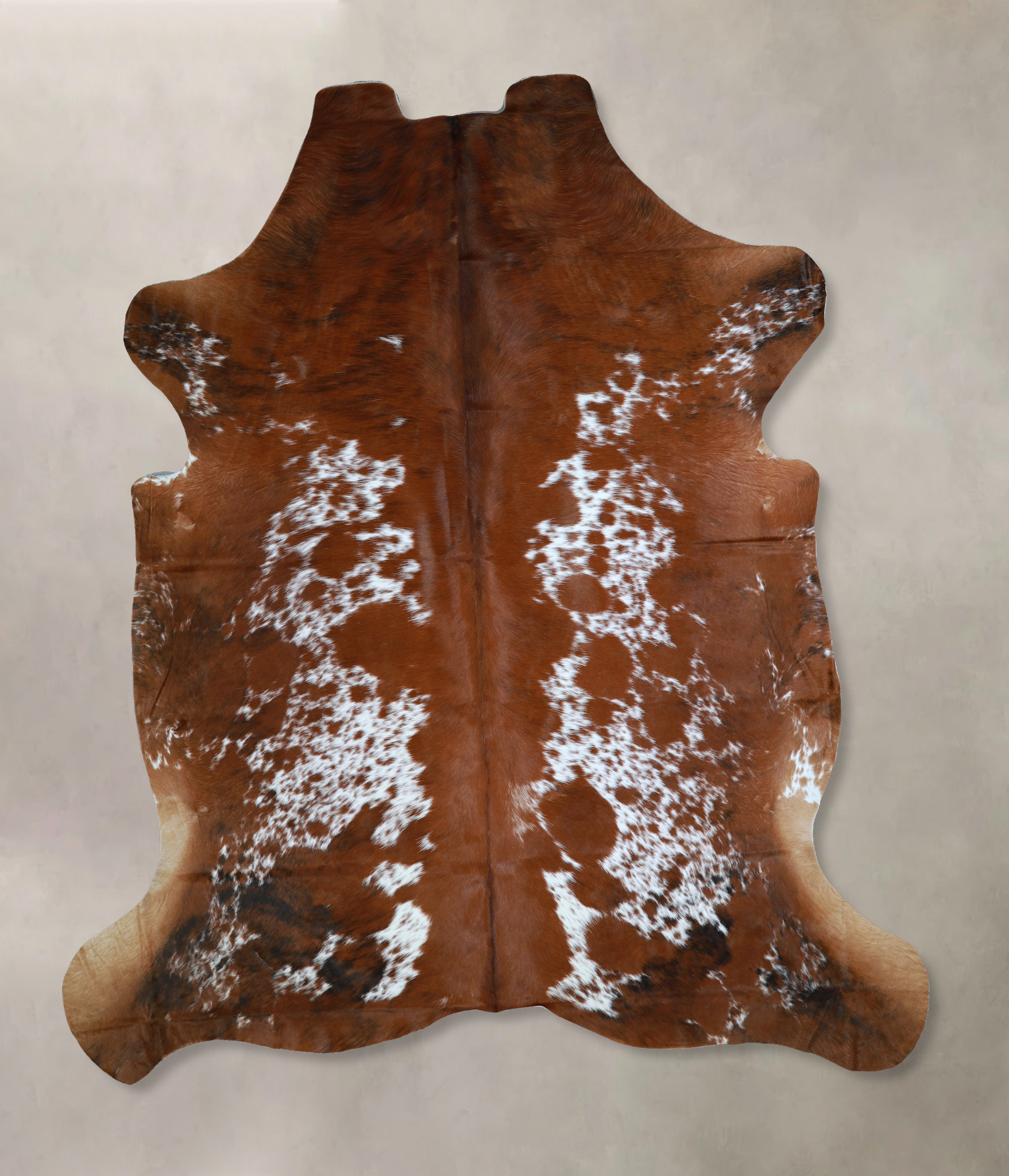 Salt and Pepper Brown Cowhide Rug #A40998