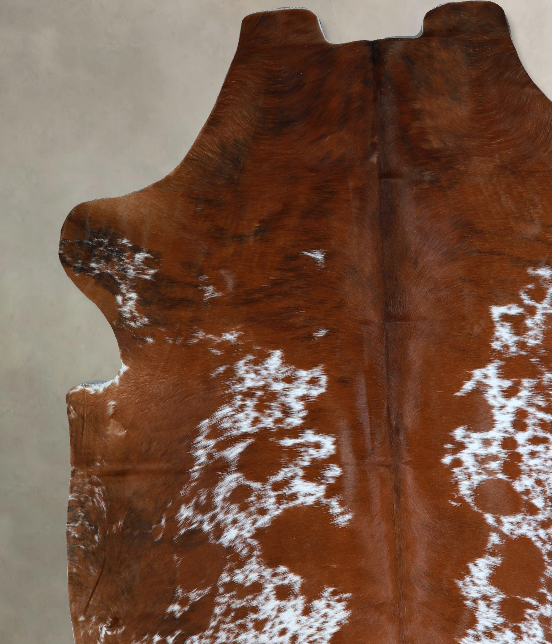 Salt and Pepper Brown Cowhide Rug #A40998