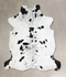 Salt and Pepper Black X-Large Brazilian Cowhide Rug 6'10