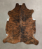 Medium Brindle X-Large Brazilian Cowhide Rug 7'3