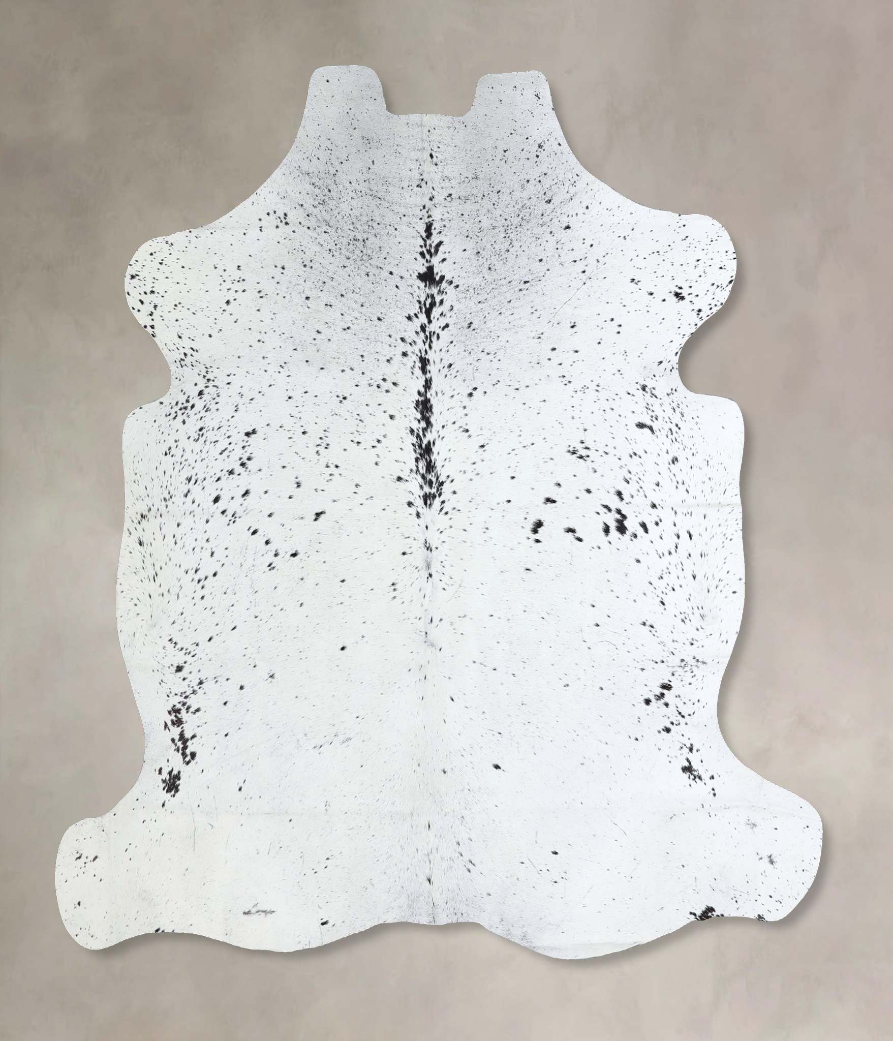 Salt and Pepper Black Cowhide Rug #A41155