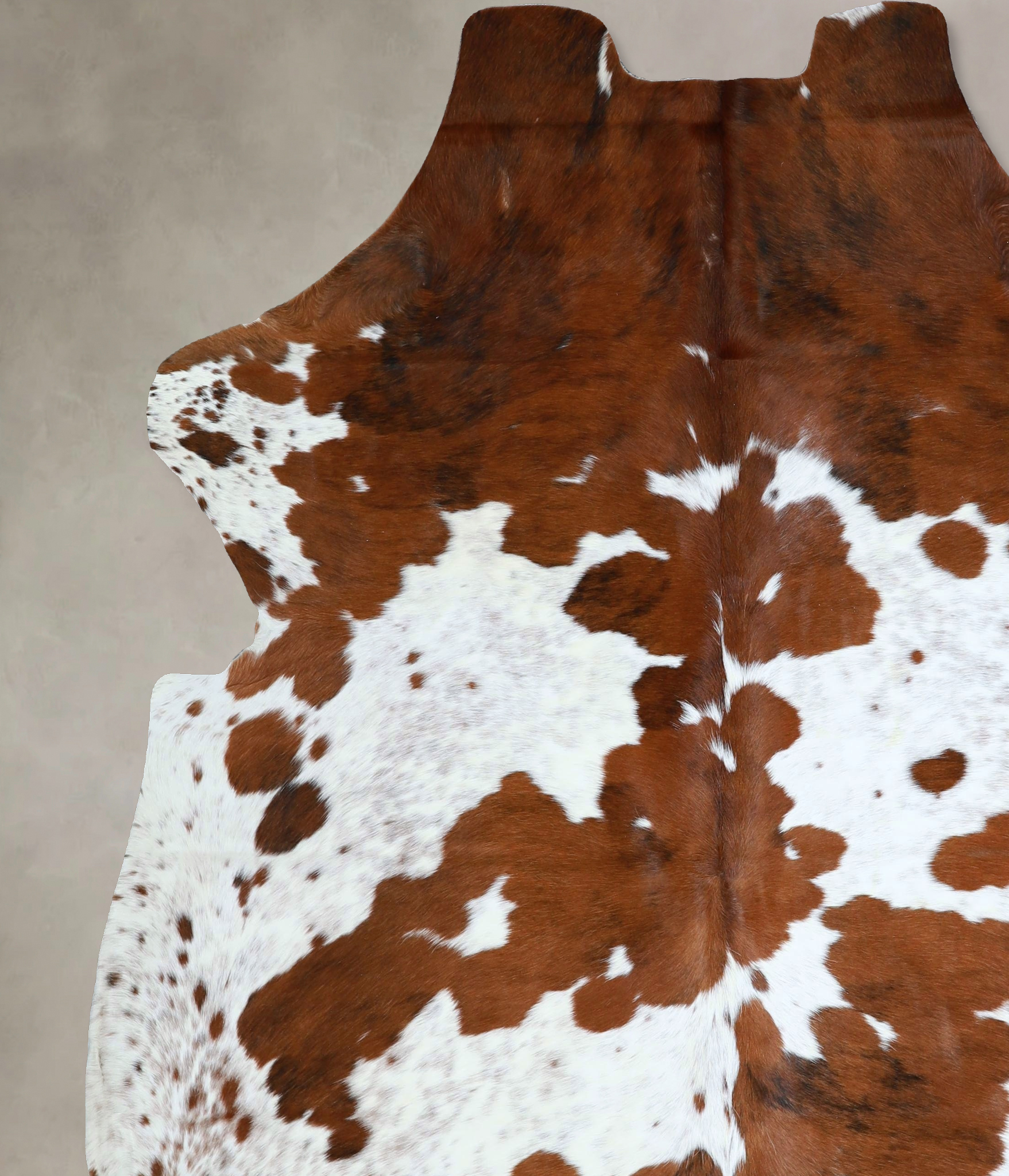 Brown and White Cowhide Rug #A41269