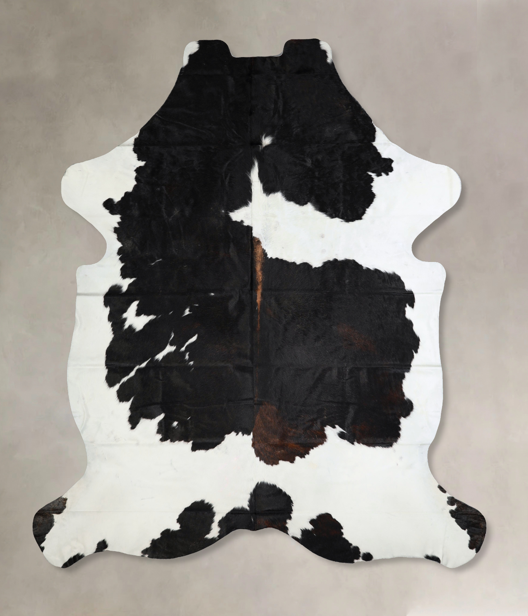 Chocolate and White Cowhide Rug #A41469