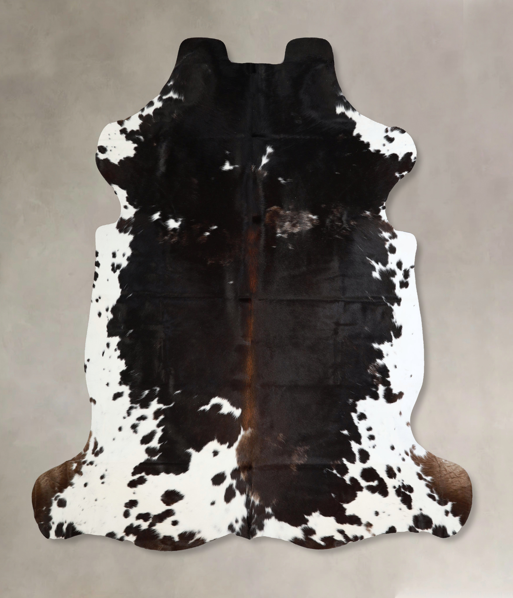 Chocolate and White Cowhide Rug #A41495