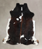 Chocolate and White XX-Large Brazilian Cowhide Rug 7'9