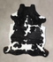 Black and White X-Large Brazilian Cowhide Rug 7'7