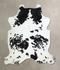 Black and White X-Large Brazilian Cowhide Rug 7'2