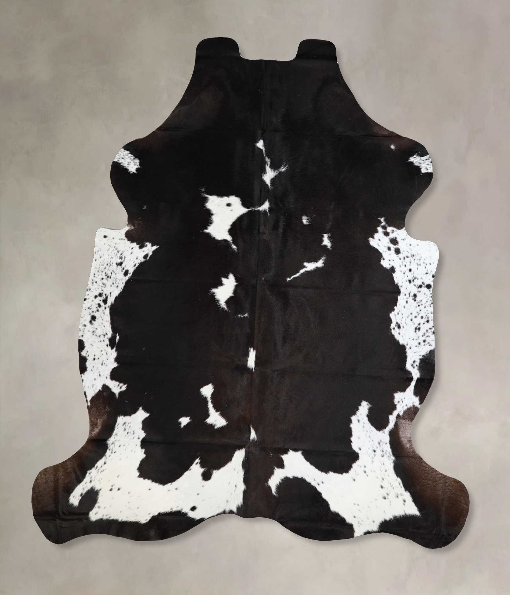 Chocolate and White Cowhide Rug #A41603