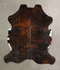 Dark Brindle XX-Large Brazilian Cowhide Rug 8'0