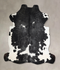 Black and White X-Large Brazilian Cowhide Rug 6'10