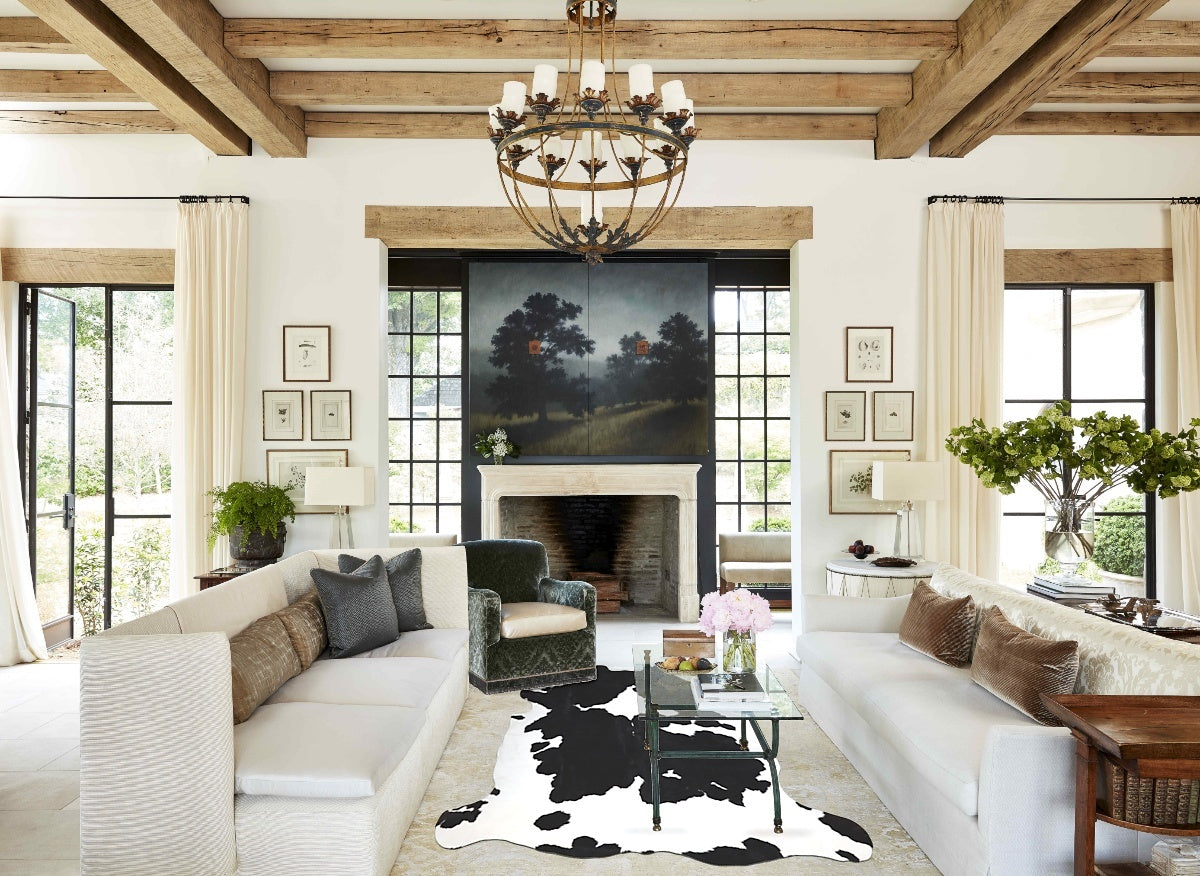 Black and White Cowhide Rug #A41656