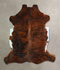 Medium Brindle XX-Large Brazilian Cowhide Rug 7'3