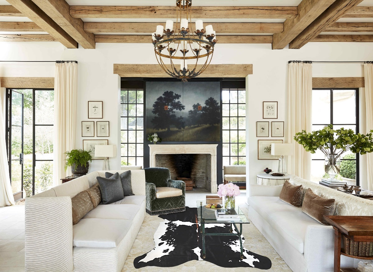 Black and White Cowhide Rug #A41697