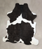 Black and White XX-Large Brazilian Cowhide Rug 7'9