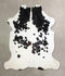 Black and White XX-Large Brazilian Cowhide Rug 7'8