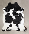 Black and White X-Large Brazilian Cowhide Rug 7'5