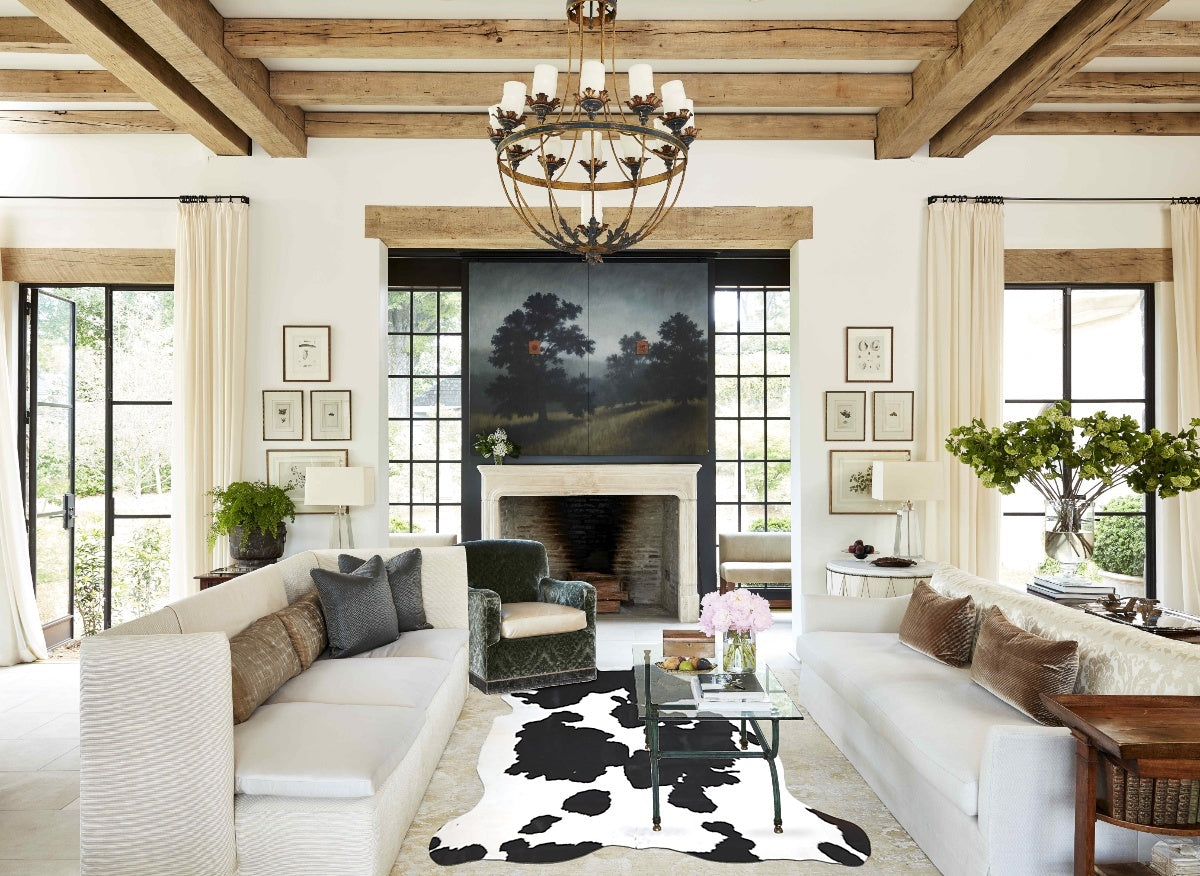 Black and White Cowhide Rug #A41703