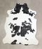 Black and White X-Large Brazilian Cowhide Rug 7'7