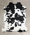 Black and White Large Brazilian Cowhide Rug 6'0