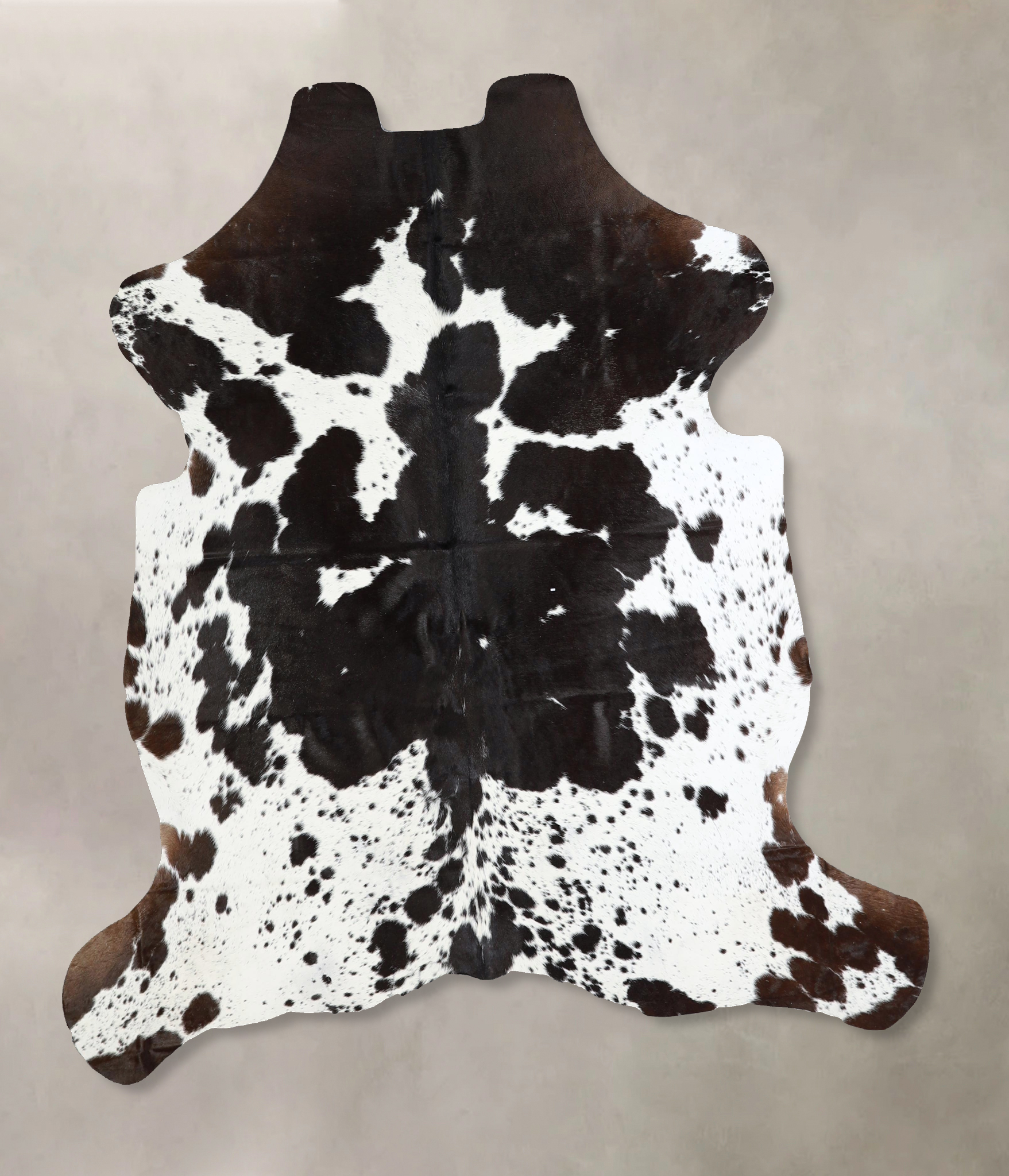 Chocolate and White Cowhide Rug #A41730