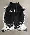 Black and White X-Large Brazilian Cowhide Rug 7'10