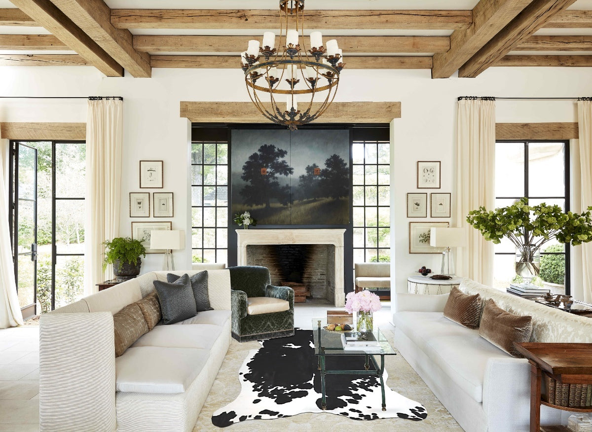 Black and White Cowhide Rug #A41735