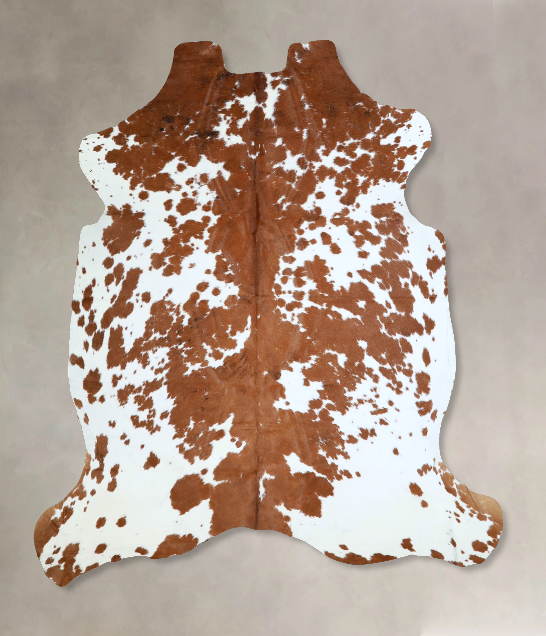 Brown and White Cowhide Rug #A41755