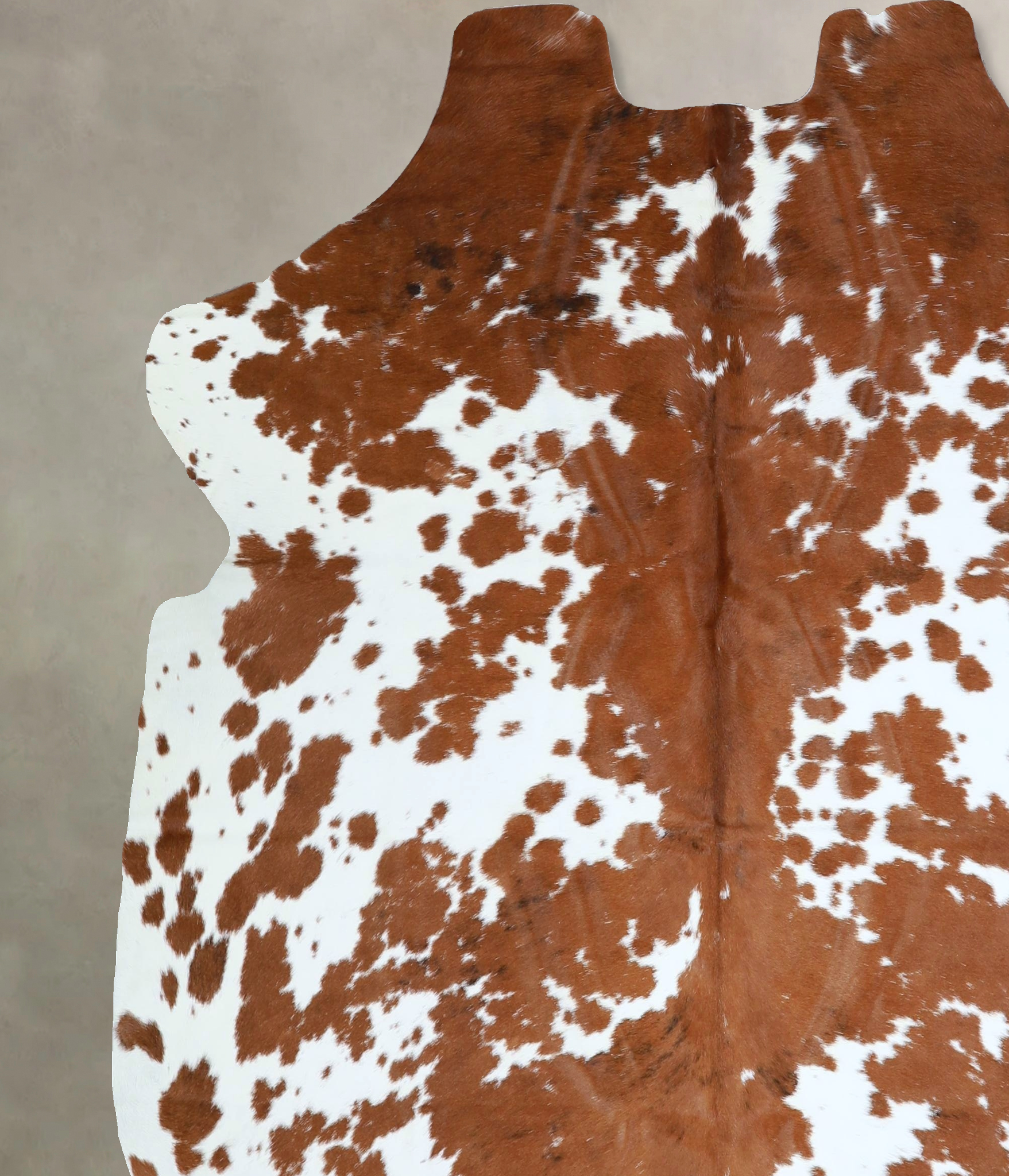 Brown and White Cowhide Rug #A41755