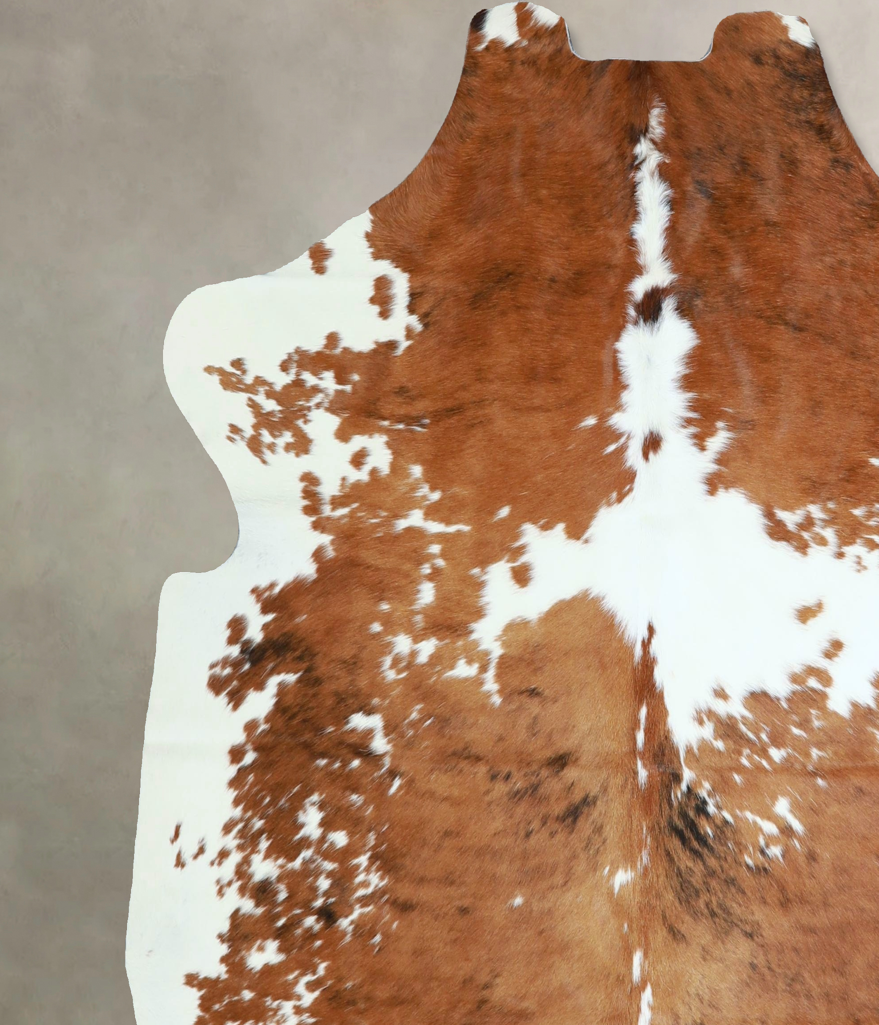 Brown and White Cowhide Rug #A41792