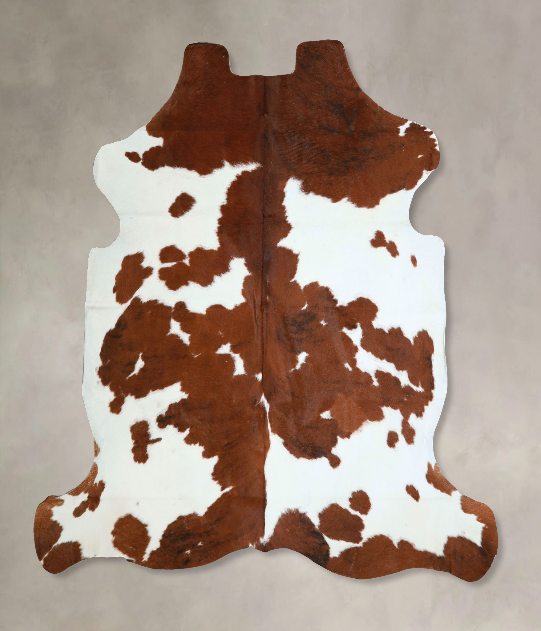 Brown and White Cowhide Rug #A41815