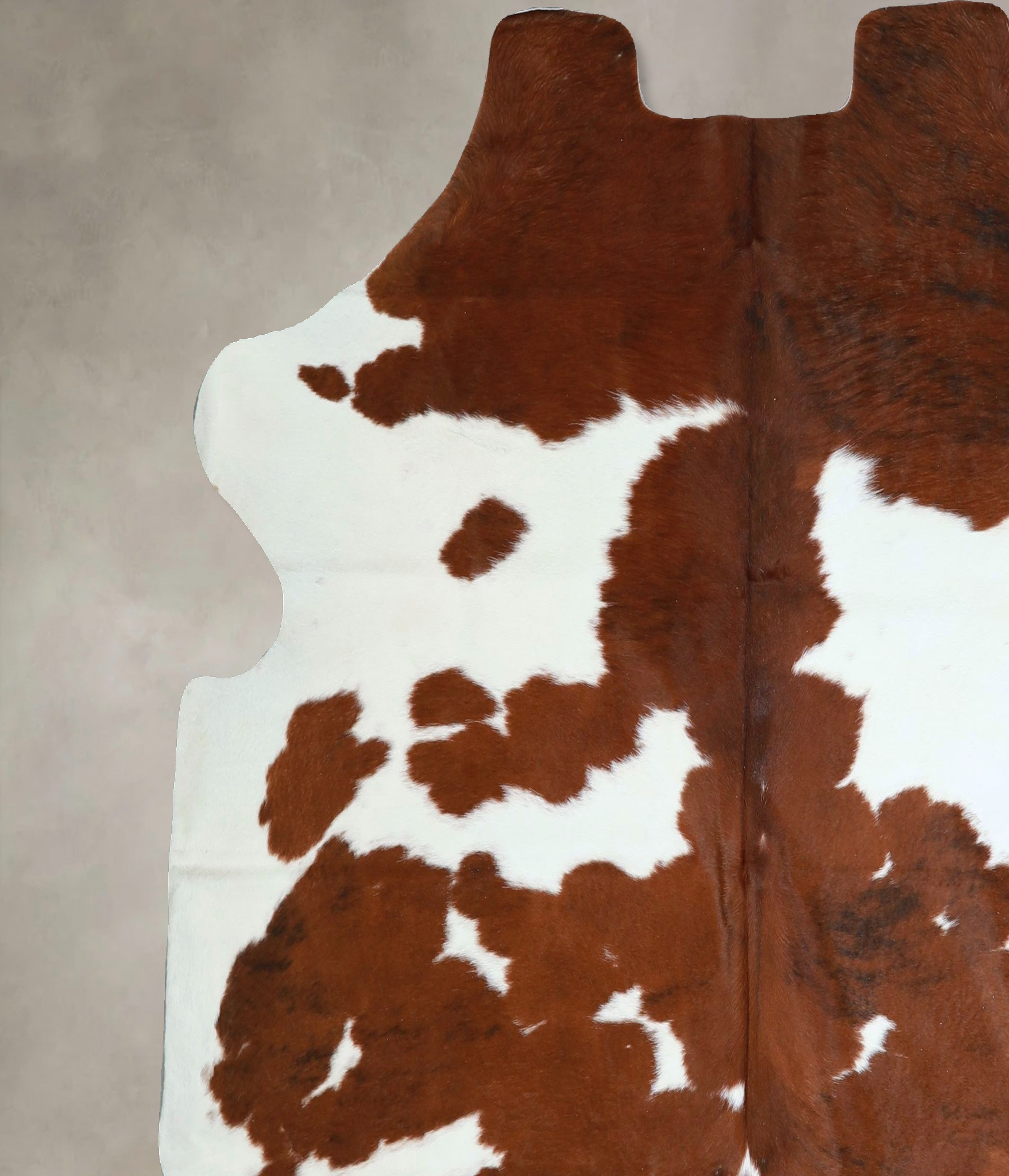 Brown and White Cowhide Rug #A41815