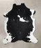 Black and White X-Large Brazilian Cowhide Rug 7'9