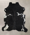 Black and White XX-Large Brazilian Cowhide Rug 7'9